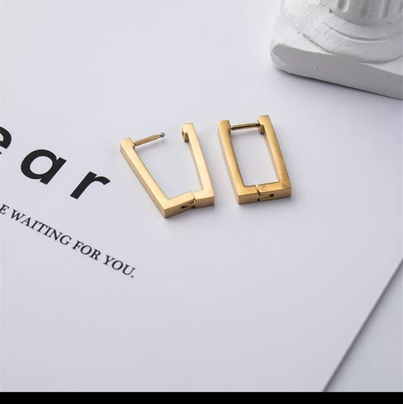 Gold Hoop Earrings - Picture 3 of 3